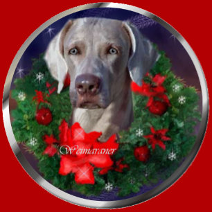 Weimaraner Christmas Gifts Holiday Card