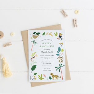 DIY Blank Jungle Invitation