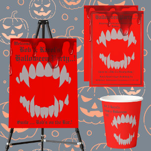Vampire Bite Halloween Party Paper Cups