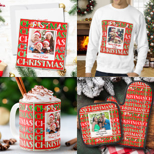 Festive Red Green Christmas Napkin