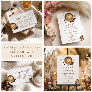 Modern Brewing Coffee Themed Books for Baby Enclosure Card