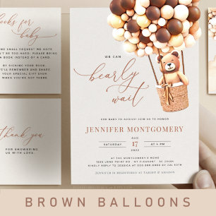 We Can Bearly Wait! Baby Shower Invitation