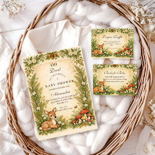 Oh Deer Woodland Baby Shower Napkin