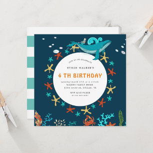 Ocean Party   Birthday Invitation