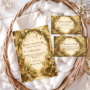Whimsical Woodland Boho Baby Shower Invitation