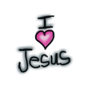 I heart Jesus I love Jesus with Pink Heart  Two-Tone Coffee Mug