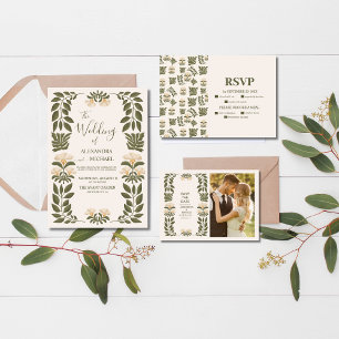 Photo Wildflowers Botanical Garden Wedding Save The Date