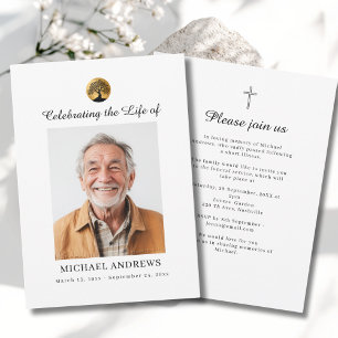 Tree of Life Memorial  Beige Custom Guest Book