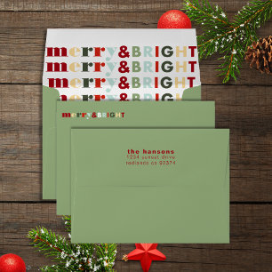 Colourful Merry & Bright Christmas Two-Tone Coffee Mug