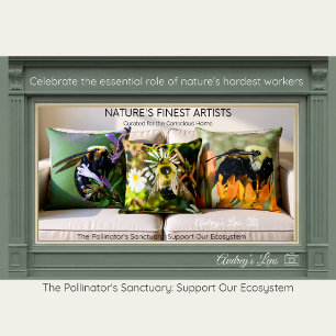 Bumblebee on Butterfly Weed Cushion