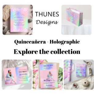 Budget Quinceanera pink purple glitter invitation