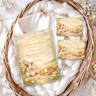 Rustic Highland Cow Baby Shower Invitation