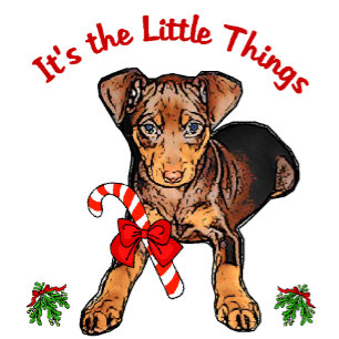 Miniature Pinscher Christmas Gifts Holiday Card
