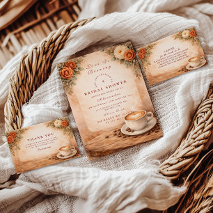 Autumn Latte Love Bridal Shower Napkin