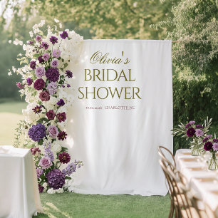 Olive Floral Brital Shower   Backdrop Tapestry