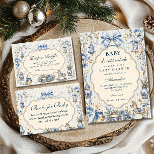 Vintage Storybook Christmas Baby Shower Napkin