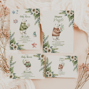 Woodland Winter Christmas Baby Show Books for Baby Enclosure Card