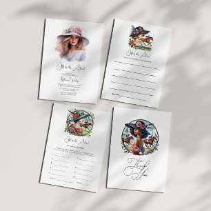 Derby-Inspired "Off to the Altar" Bridal Shower Thank You Card