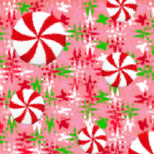 Peppermint Swirl Gift Tag Metal Ornament