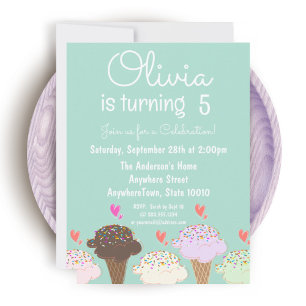 Cookie Decorating Birthday Party Invitation