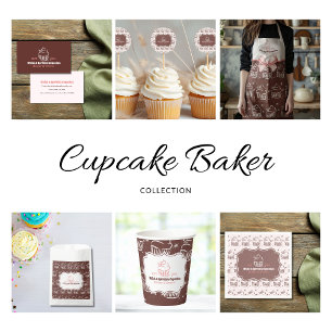 Cupcake Baker Bakery Chef Catering Business Apron