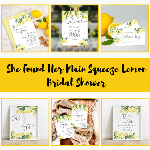 She found her Main Squeeze Bridal Shower Invitation