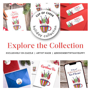 Espresso Disco Christmas Trees Holiday Card