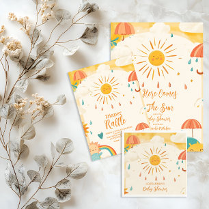 Here Comes the Son Yellow Sunshine Invitation