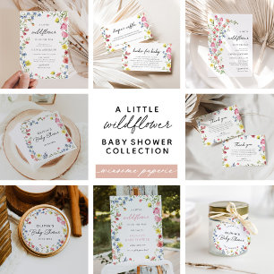 Boho Colourful Wildflower Fairytale Baby Shower Napkin