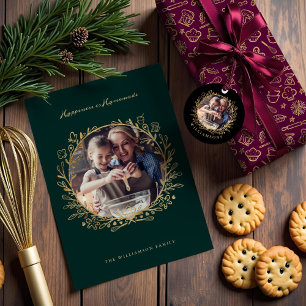 Christmas Baking Tree Gold To & From Holiday