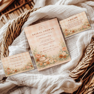 Desert Floral Cowgirl Bridal Shower Invitation