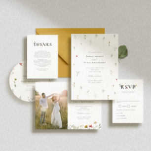 Leander Wildflower Wedding Place Card