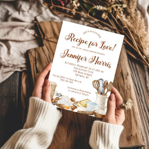 She's Found her Recipe for Love! Bridal Shower Square Sticker