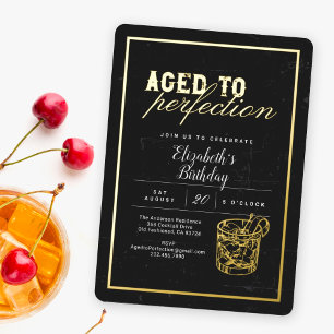Aged to Perfection Cocktail Birthday Party
