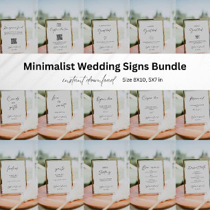 Minimalist Wedding Telephone Guestbook Sign