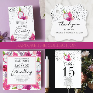 Pitaya Dragon Fruit Elegant Wedding Personalised