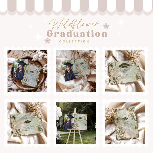 Photo Wildflower Bloom Graduation Party  Invitation