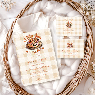 Bun in the Oven Baby Shower Books for Baby  Enclosure Card