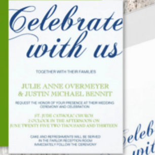 Corrin Calligraphy Wedding Invitation