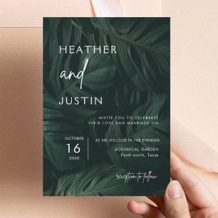 Tropical Summer Destination Wedding Invitations