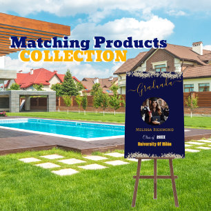 Modern Simple Spanish Photo Script Grad Invitation