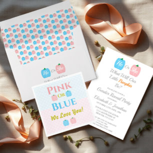 Pumpkin Fall Gender Reveal Envelope