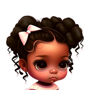 Brown Skin Girl Drink Cup Water Bottle