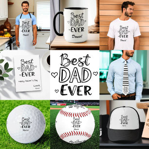 Best Dad Ever   Doodle Personalised Father's Day Apron