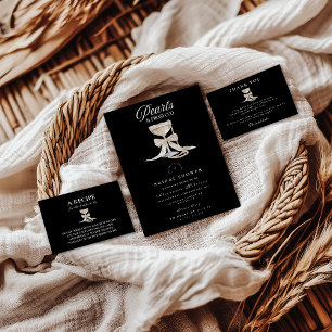 Pearls & Prosecco Bridal Shower Invitation