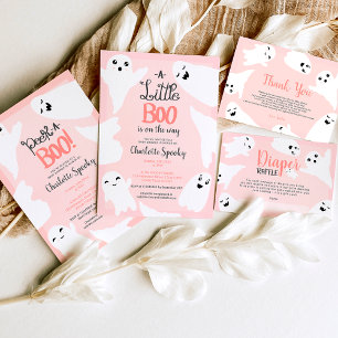 Cute Halloween boo ghosts baby shower Invitation