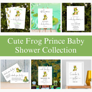 Books for Baby Frog Prince Baby Shower Enclosure Card