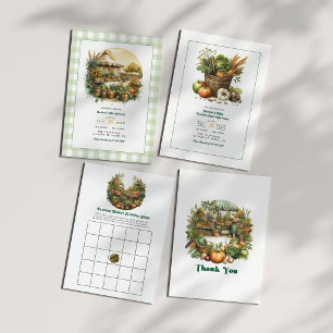 Locally Grown Rustic Farmers Market Birthday Thank You Card