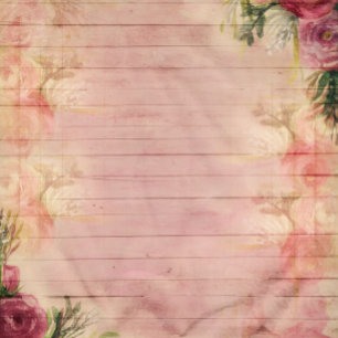 Floral Watercolor Rose Wedding Invitation