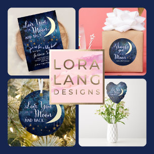 Love You to the Moon and Back Favour Tags